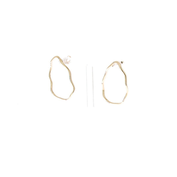 Boucles d'oreilles créoles "Wave"