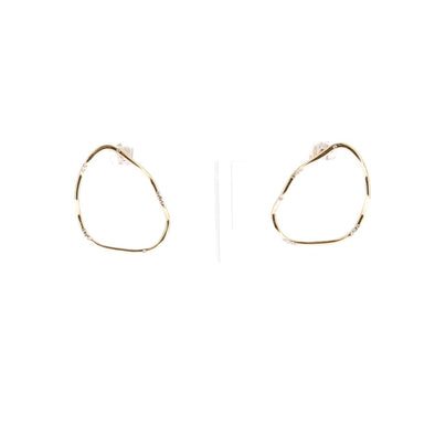 Boucles d'oreilles créoles "Wave"