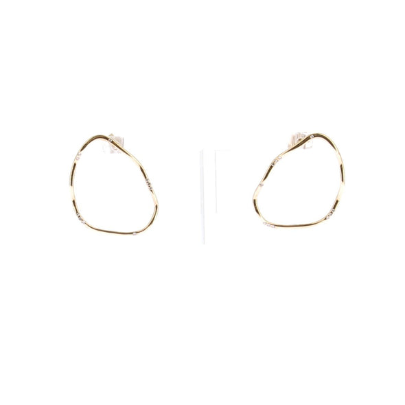 Boucles d'oreilles créoles "Wave"