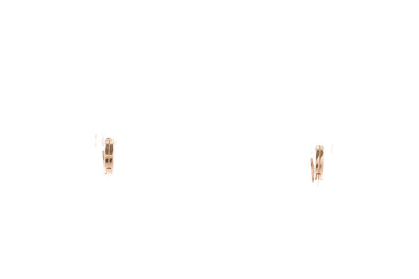 Créoles en or rose et diamant