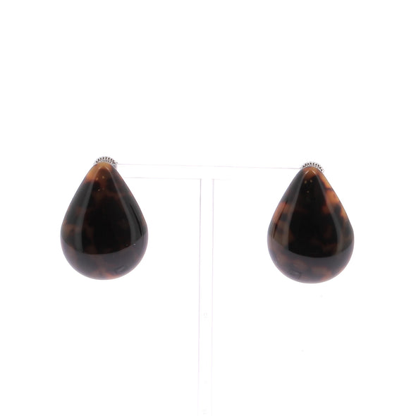 Boucles d'oreilles marrons