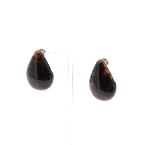 Boucles d'oreilles marrons