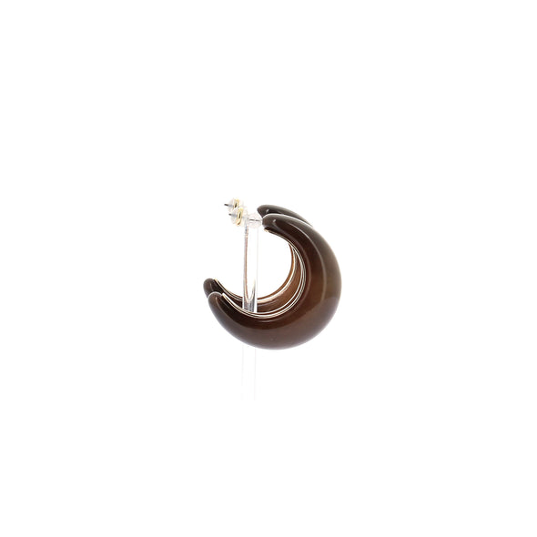 Boucles d'oreilles marrons "Java"
