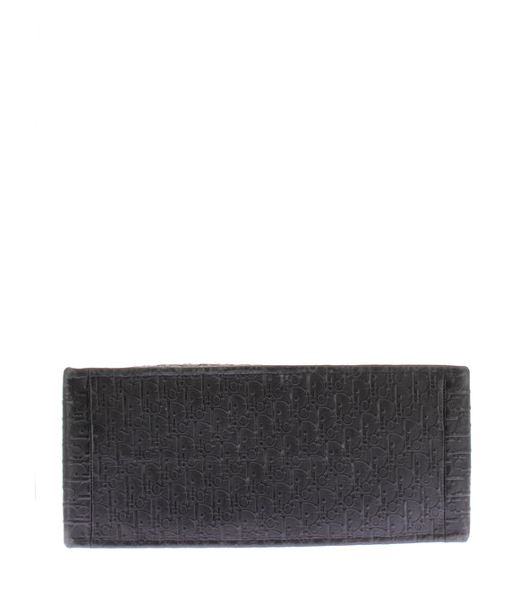Cabas "Book Tote" en cuir noir