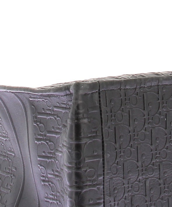 Cabas "Book Tote" en cuir noir