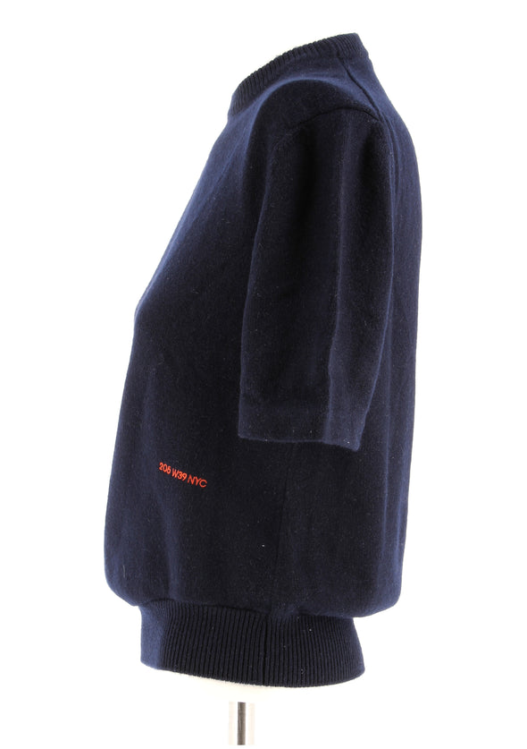 Tee-shirt en cachemire noir