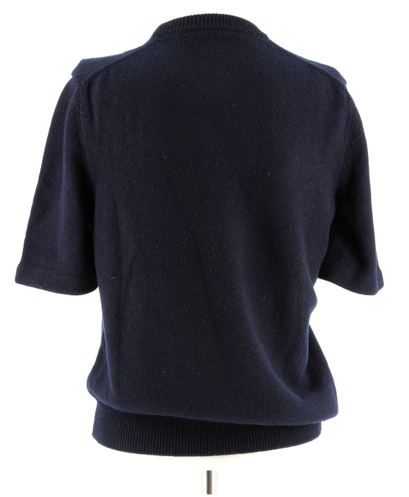Tee-shirt en cachemire noir