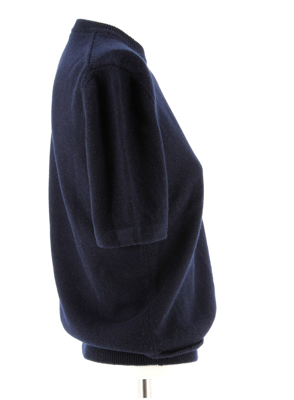 Tee-shirt en cachemire noir