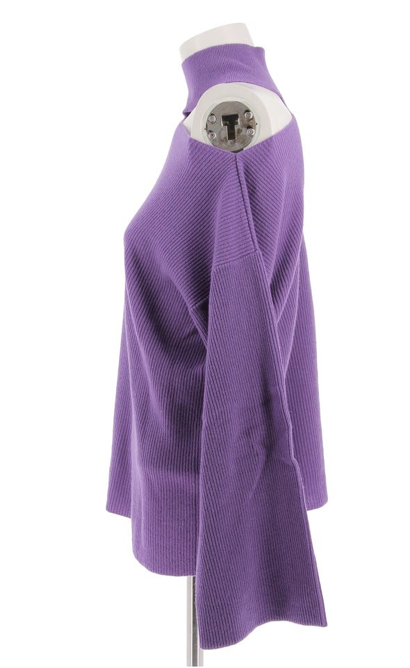 Pull en cachemire violet