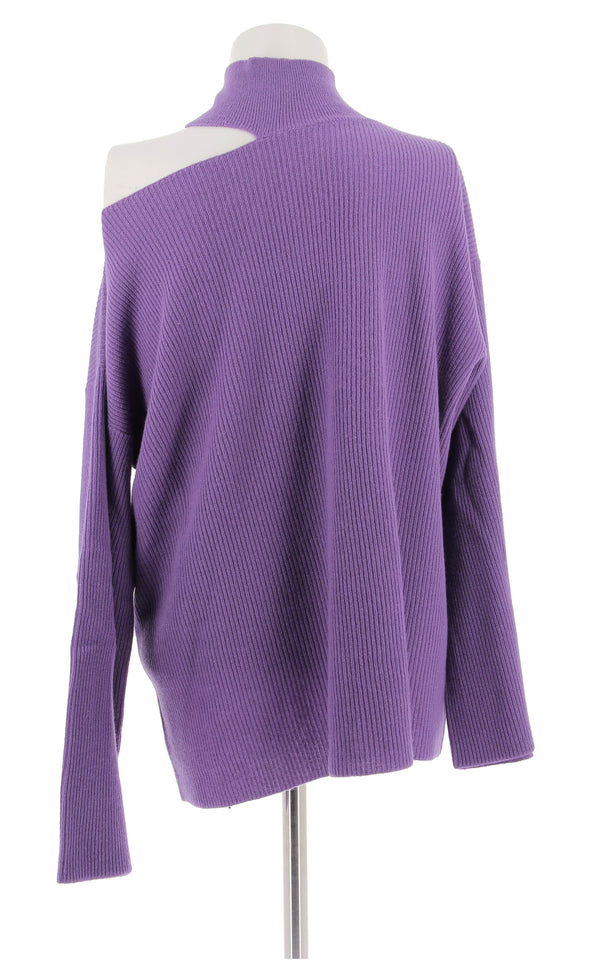 Pull en cachemire violet