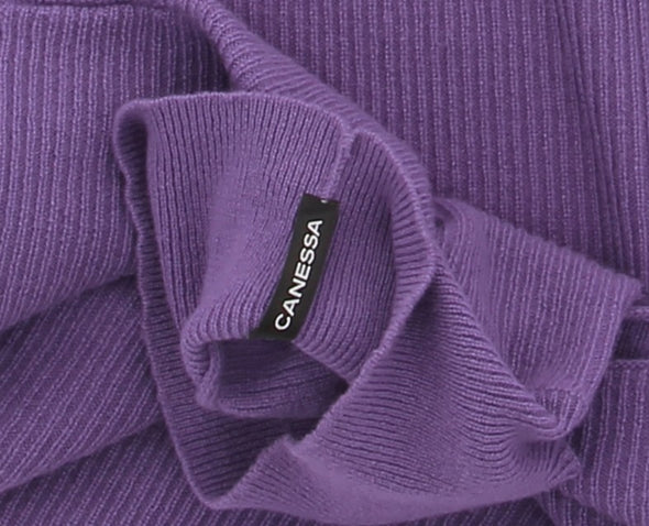 Pull en cachemire violet