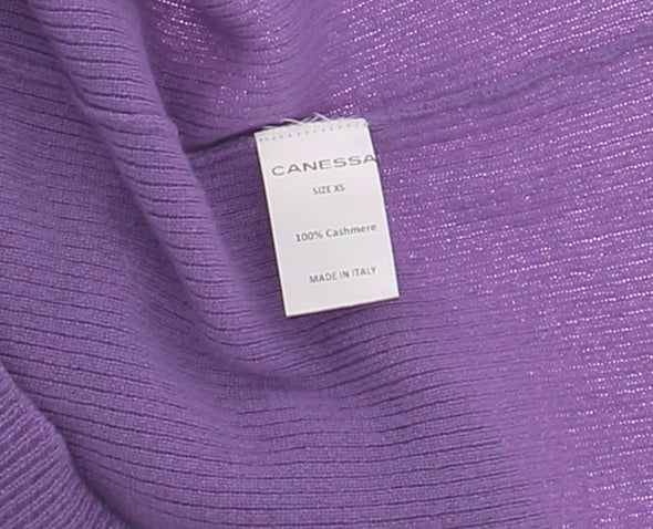 Pull en cachemire violet