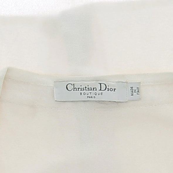 Cardigan blanc avec de la dentelle