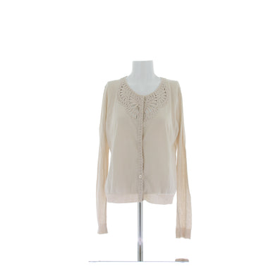 Cardigan beige en coton