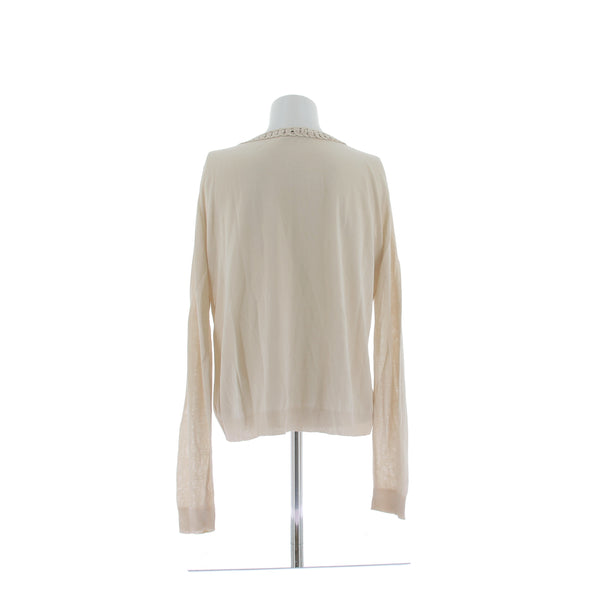 Cardigan beige en coton