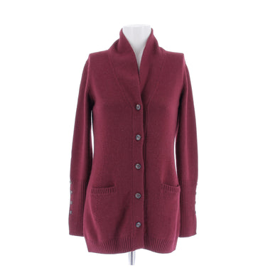 Cardigan en cachemire bordeaux