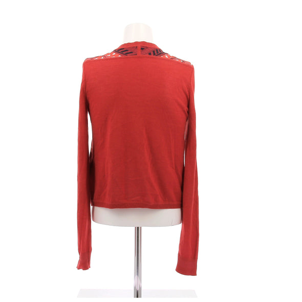 Cardigan en soie rouge