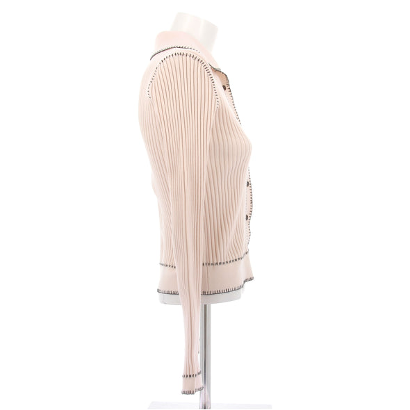 Cardigan en laine rose