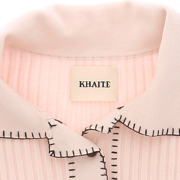 Cardigan en laine rose