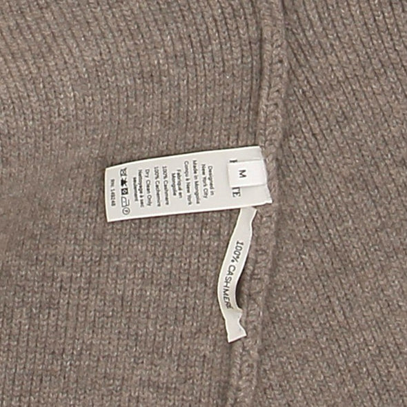 Cardigan en cachemire taupe