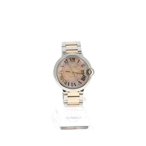 Montres "Ballon Bleu" en or et acier 36 mm