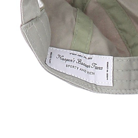 Casquette kaki brodée