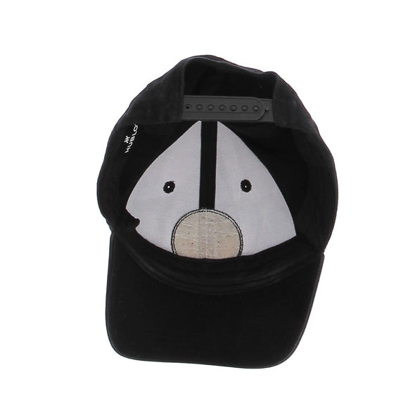 Casquette noire brodée