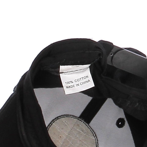 Casquette noire brodée