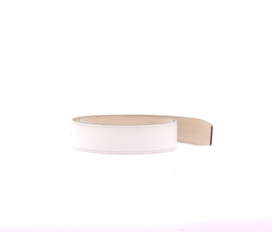 Ceinture en cuir blanc
