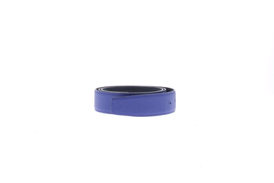 Ceinture en cuir bleu nuit