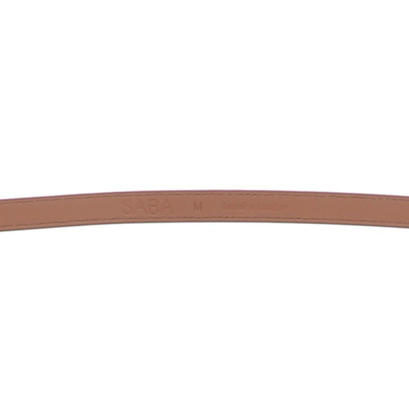 Ceinture en cuir camel