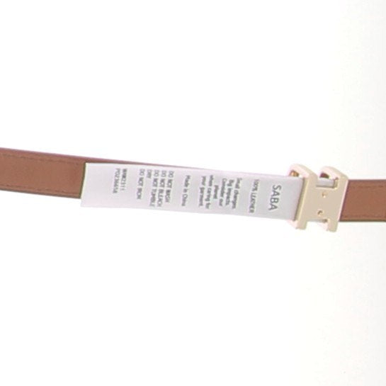 Ceinture en cuir camel