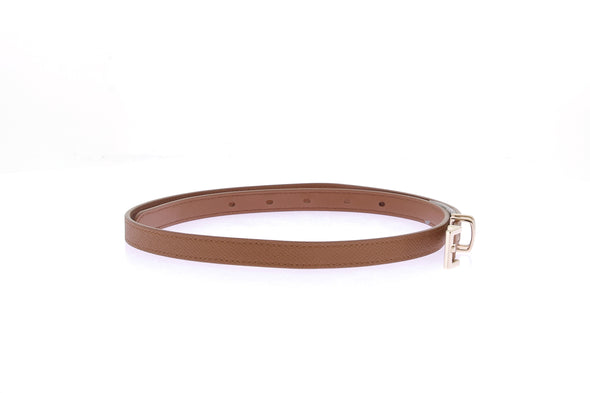 Ceinture en cuir camel