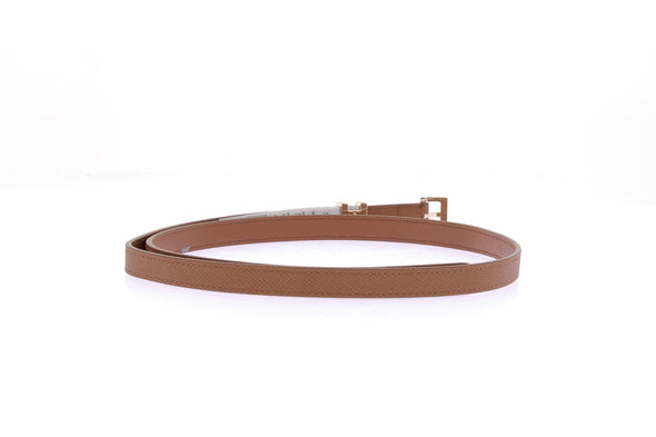 Ceinture en cuir camel
