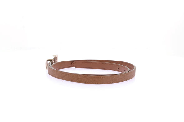 Ceinture en cuir camel