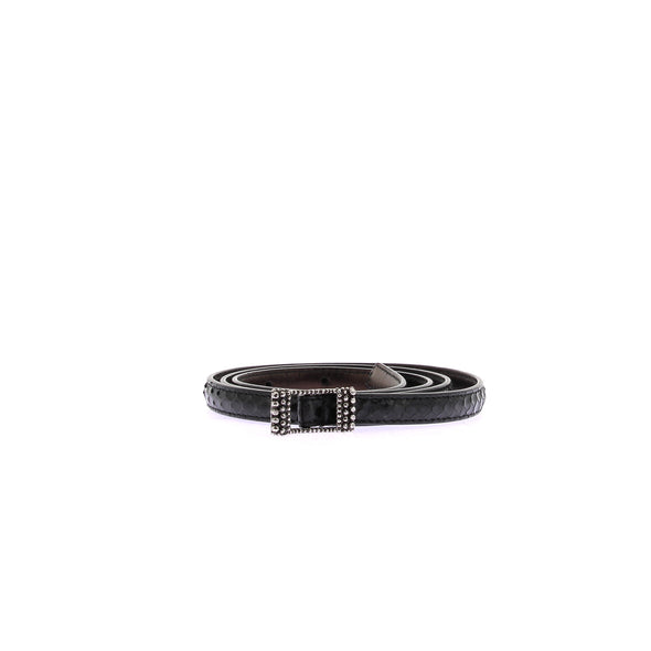 Ceinture en python noir
