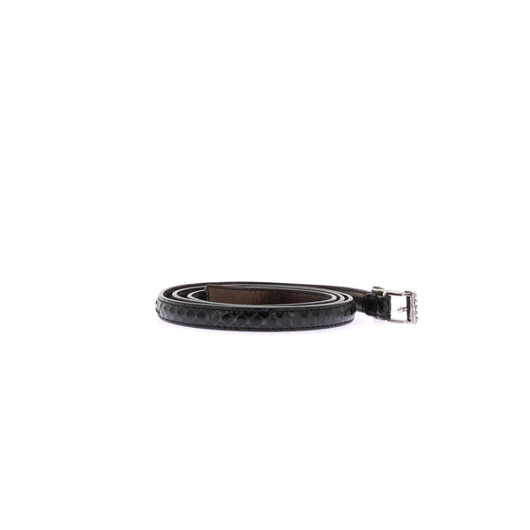 Ceinture en python noir