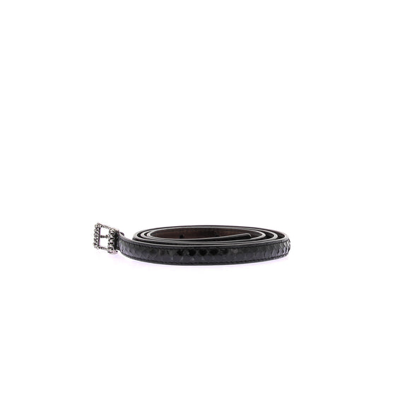 Ceinture en python noir