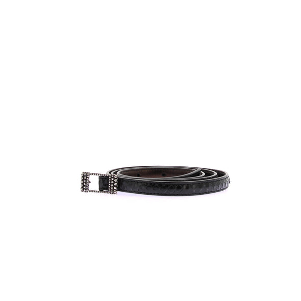 Ceinture en python noir