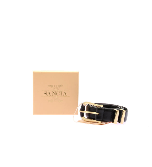 Ceinture en cuir noir