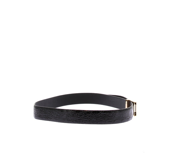 Ceinture en cuir verni