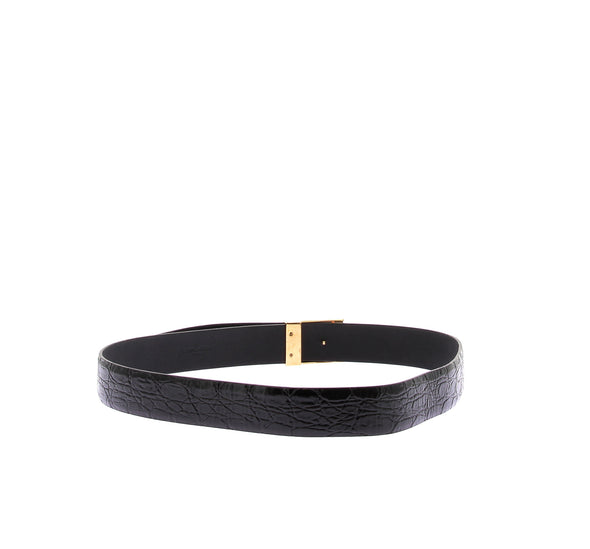 Ceinture en cuir verni