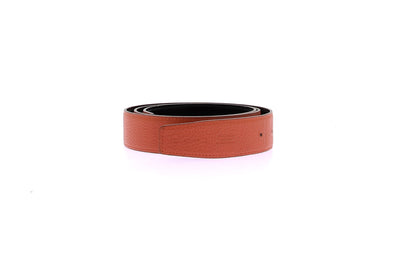 Ceinture en cuir orange