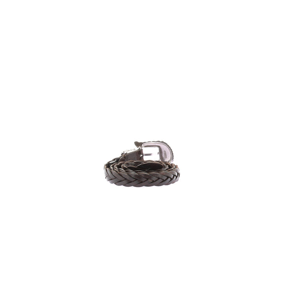 Ceinture en cuir tressée