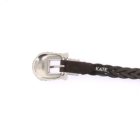 Ceinture en cuir tressée