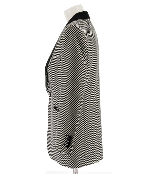 Blazer bicolore en laine