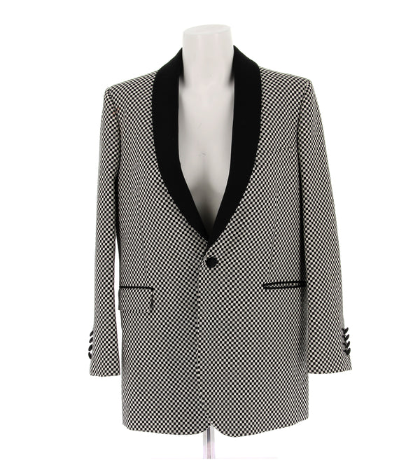 Blazer bicolore en laine