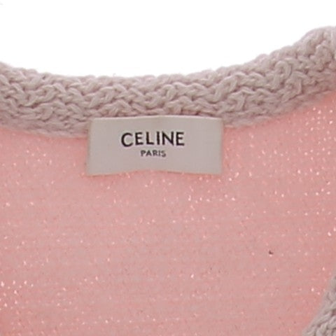 Cardigan en mohair rose