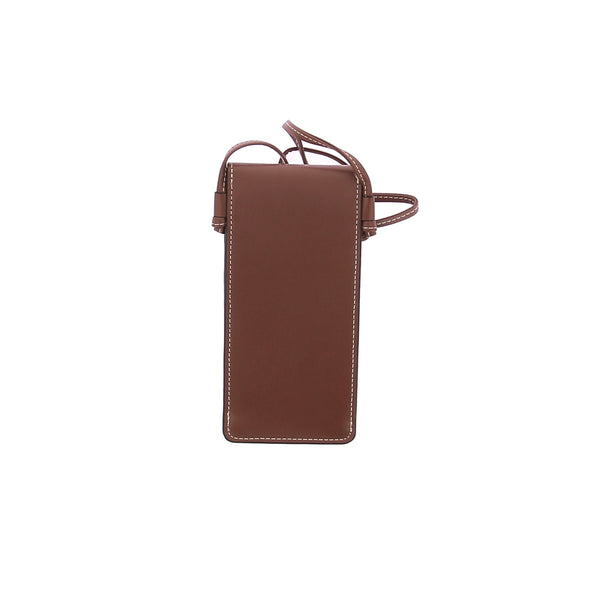 Sac pochette à bandoulière marron