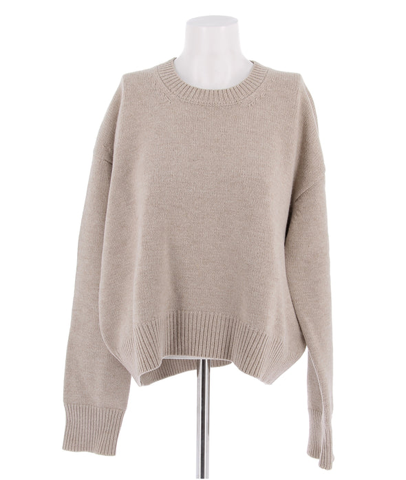 Pull beige en cachemire